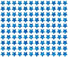 120x STERNE BLAU GLITZER (17) Deko Bastel Weihnacht Sticker Aufkleber Weltraum