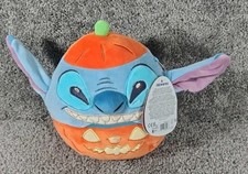 NWT Original Squishmallows Disney Halloween Pumpkin STITCH 8" Plush