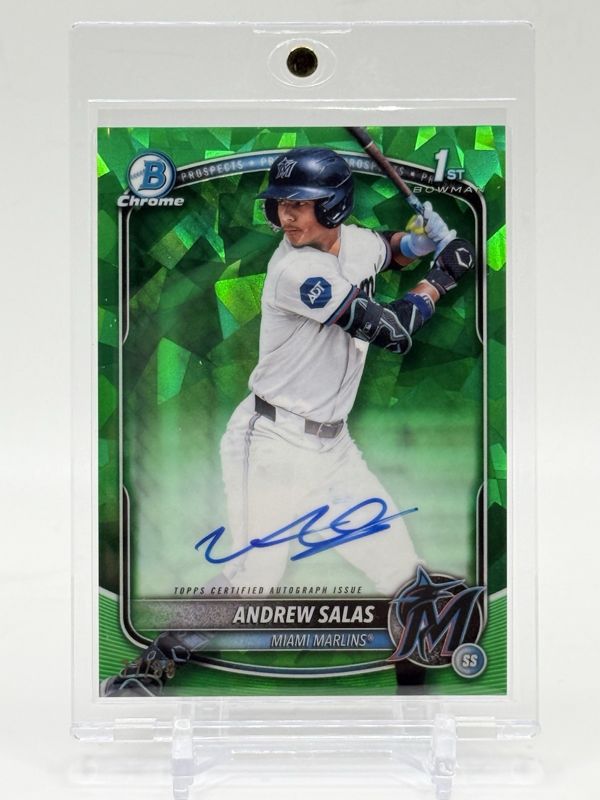 Andrew Salas 2025 Bowman Chrome Sapphire Edition #CPSA-AS Prospect 