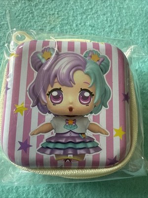 L.O.L Doll Pink Stripes Earbud Carrying Case Or Coin pouch Baby W/Purple Green