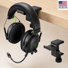 Under Desk Headphone Hanger Headset Holder Stand Hook Clamp Mount Gaming PC