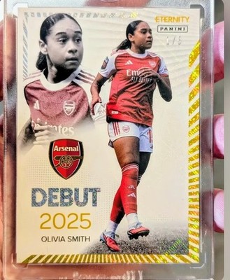 2025/26 Panini WSL Eternity Olivia Smith Arsenal   1/5 ! Debut RC. Jersey #? 15