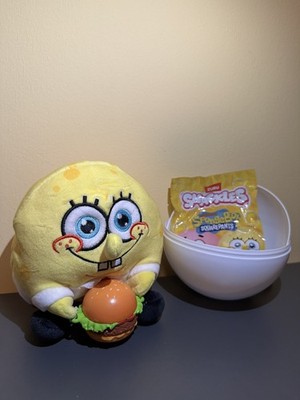 ZURU Snackles Figur Spongebob Schwammkopf | 13 cm Großes Plüschspielzeug