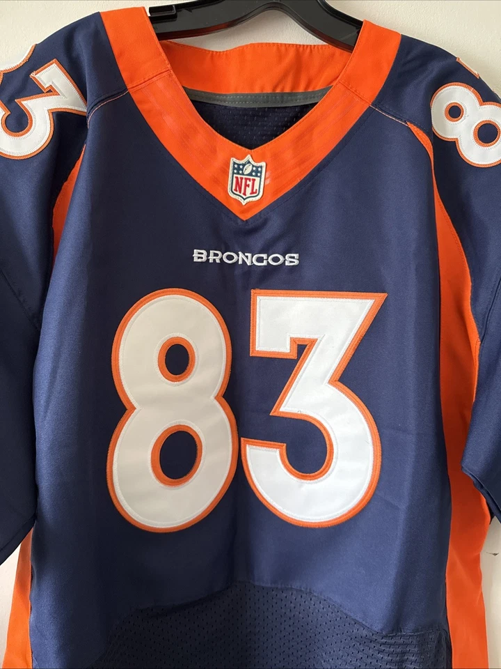 CAMISETA DE HOMBRE NIKE DENVER BRONCOS WES WELKER #83 ON FIELD AUTÉNTICA TALLA 48 NUEVA CON ETIQUETAS Foto 2 de 4