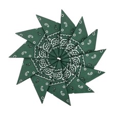 Cotton Bandanas 12 PCS 22x22 Inch Double Sides Printed Unisex Kerchief Scarf