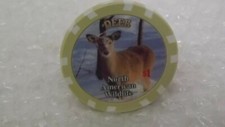 Deer $1 North American Wildlife Collectible Poker Chip 