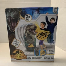 Jurassic World Dominion Mega Boxing Gloves & Dino Bop Bag T-Rex Dino Inflatable