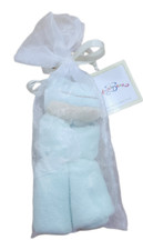 Angel Dear HTF NWT Lovey Security Plush Blanket Fun Bath 2004 Green Yellow Knot