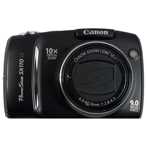 Canon PowerShot SX110 IS 9.0 MP Digital Camera Black (WORKS GREAT) eBay