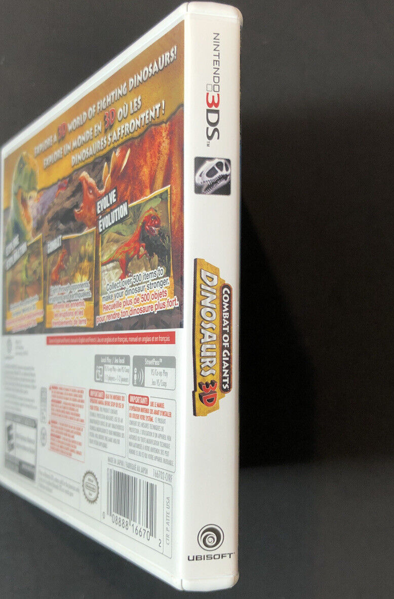 Combat of Giants: Dinosaurs 3D, Ubisoft, (Nintendo 3DS), (Physical) 