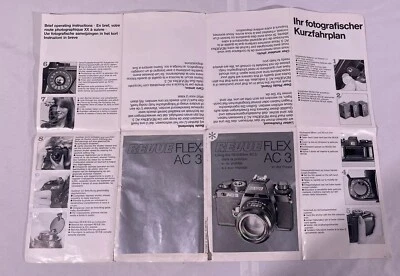 Bedienungsanleitung Revueflex AC3  Anleitung Instruction Manual Kameras Q74 - Bild 1 von 4