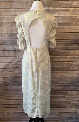 knee length dresses for ladies Topshop Wrap Detail Midi Dress In Floral Print