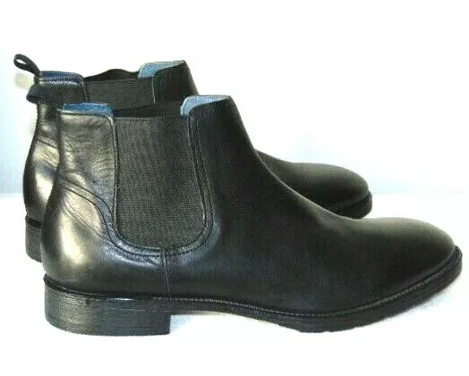 Men s Gordon Rush Kalin Leather Chelsea Boot Black Size US 11 M
