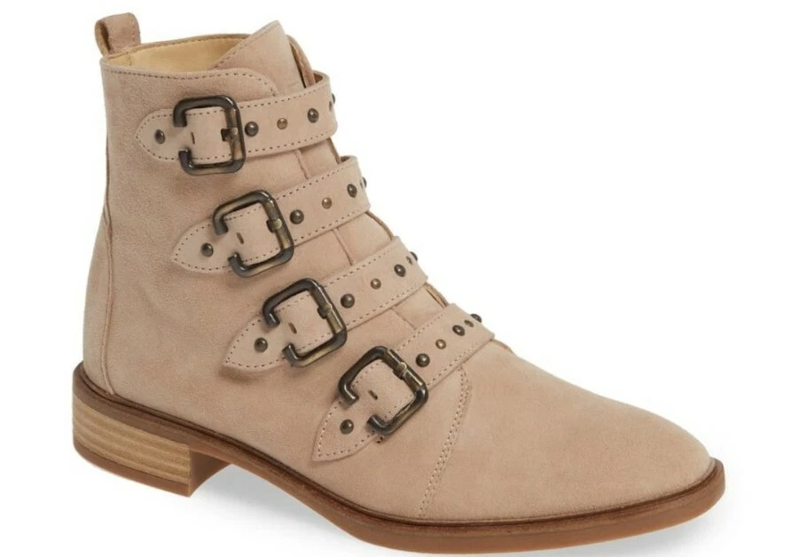 Paul Green Women s Anne Bootie Cloud Studded Straps Biker Sahara