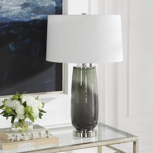 Campa Gray-Blue Table Lamp - Picture 3 of 7