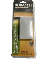 2013 Duracell USB Mini Card Reader 2.0 For use w/ PC/Mac Netbook