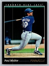 1993 Pinnacle Baseball #428 Paul Molitor - VG - Toronto Blue Jays
