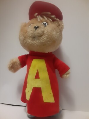 Vintage 1983 Alvin the Chipmunks Plush Soft Toy Stuffed Animal