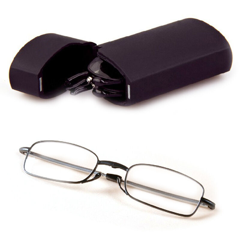 Healthy Compact Folding Frame Reading Glasses Rotation Eyeglass + △▲ /υ оψ Y5W2
