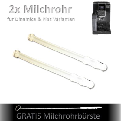 2x DeLonghi Dinamica Ansaugrohr Milchansaugrohr Milchrohr Milchschlauch & Plus
