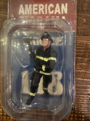 American Diorama 1/18 Firefighter Fire Figure Holding Axe - 77461 FREE SHIPPING!