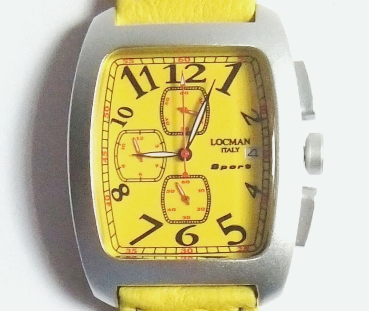 LOCMAN SPORT CHRONOGRAPH WATCH 487 YELLOW, NEW