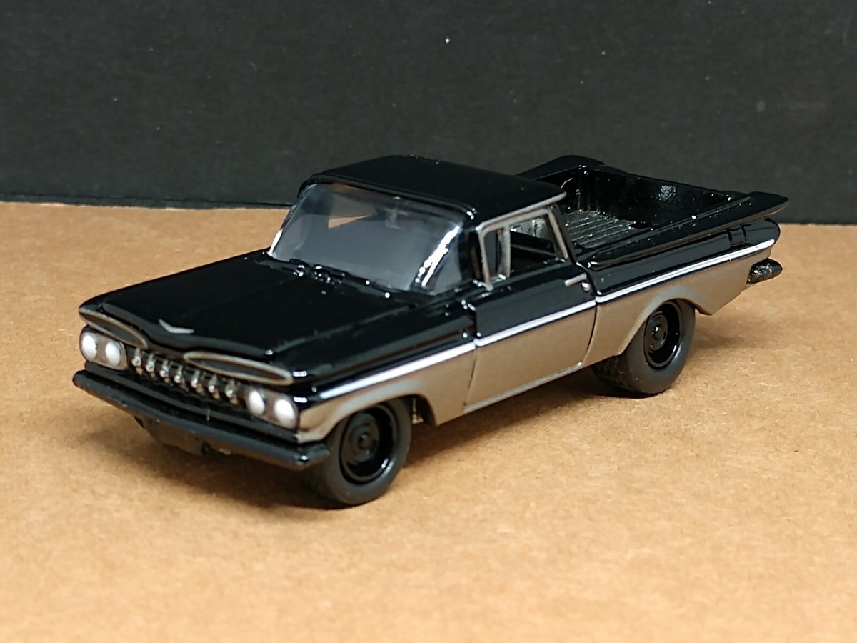 ミニカー 1959 Chevy El Camino 59 CHEVY EL CAMINO BLACKED OUT COLLECTIBLE DIECAST 1/64