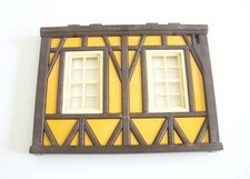 PLAYMOBIL (L3156) MOYEN-AGE - Mur Colombage 2 Fenêtres Maison Potier 3455 Jauni