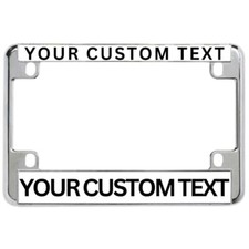 Custom Chrome Motorcycle License Plate Frame For Tag