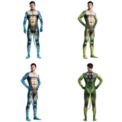 Animal Python Muscle Fitness Jumpsuit Cosplay Costumes Snake 3D Suit ...