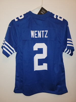 NIKE PREMIER NFL JERSEY INDIANAPOLIS COLTS CARSON WENTZ BLUE YOUTH M