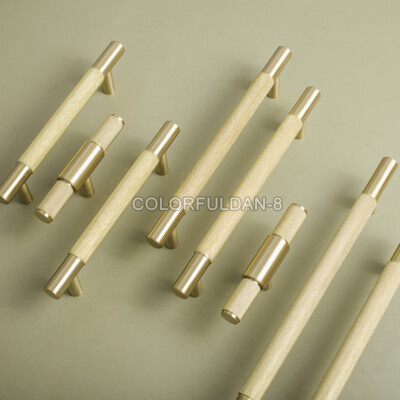 1PCS Brass Knurled/Textured Cabinet Knobs Cupboard Door Pulls Furniture Handles
