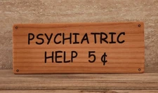 Peanuts Psychiatric Help Wood Lucy plaque sign, Handmade snoopy woodstock
