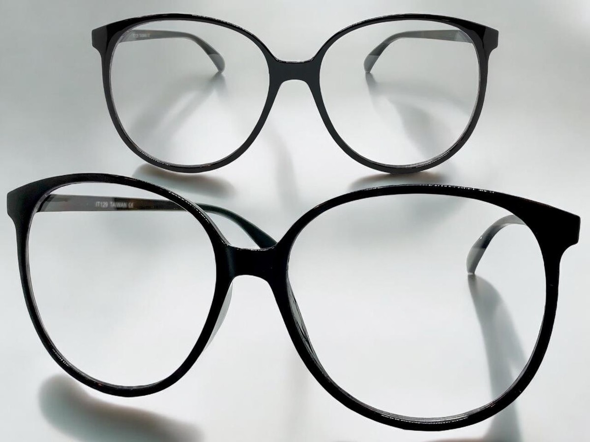 OVERSIZE Classic Vintage Retro Nerd Clear Lens EYE GLASSES Big