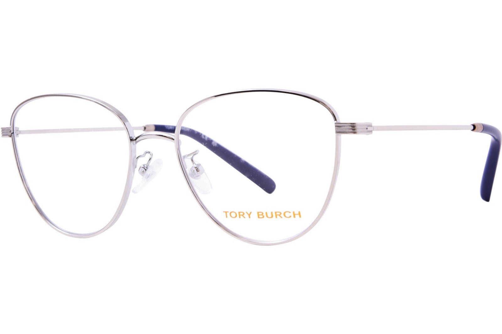 Tory Burch TY1082 3161 Eyeglasses Frame Women's Silver Full Rim Oval Shape 52mm