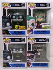 Funko Pop Heroes DC DÍA DE LOS MUERTOS Lote Batman Joker Harley Quinn