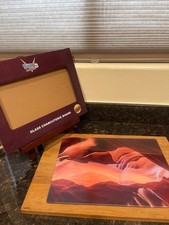 Route 66 glass charcuterie board: antelope canyon