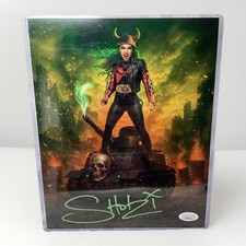 WWE Wrestling Shotzi Signed Autograph Metallic 8x10 Photo JSA COA