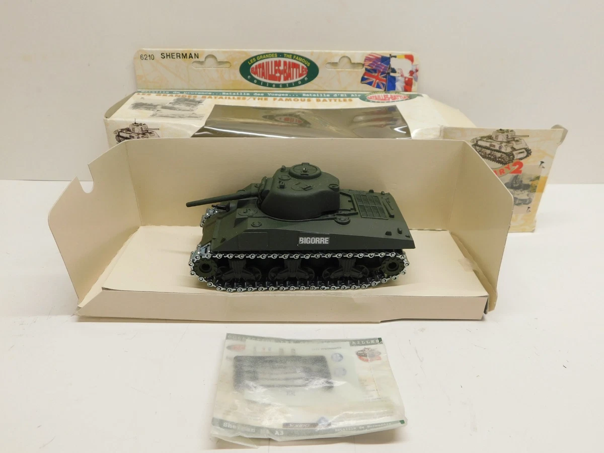 Char Sherman Solido 6210 – 1/50 – Kaki – Fabriqué En France – Occasion