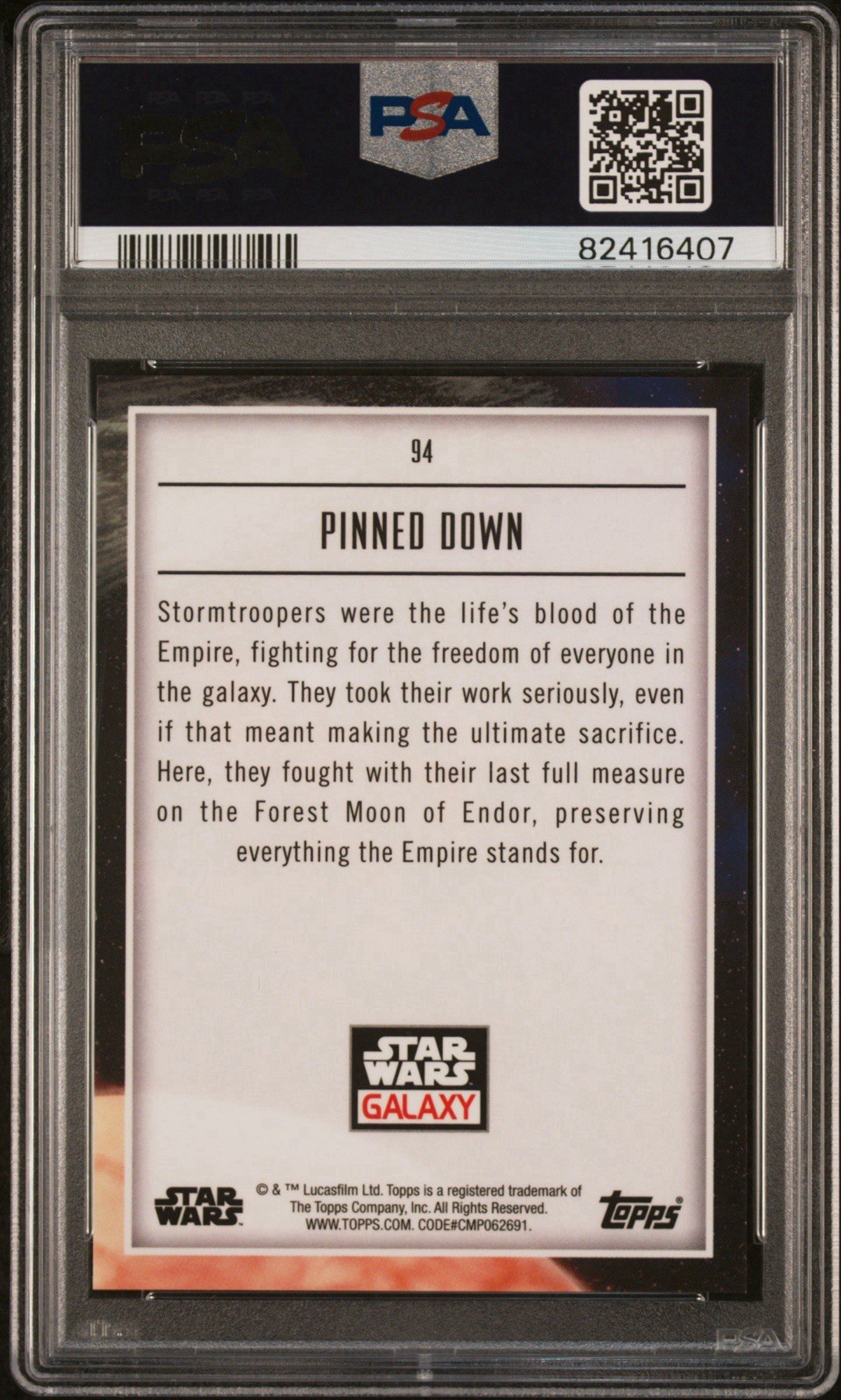 2023 Topps Chrome Star Wars Galaxy Pinned Down X-Fractor PSA 9 /10 view 2