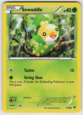 Sewaddle (3) 3/98 Emerging Powers Pokemon MP