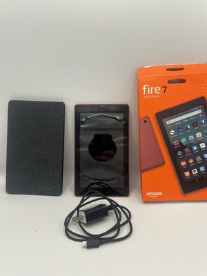 Amazon Fire 7 (9th Generation) 16GB, Wi-Fi, 7in Plum Tested Working 