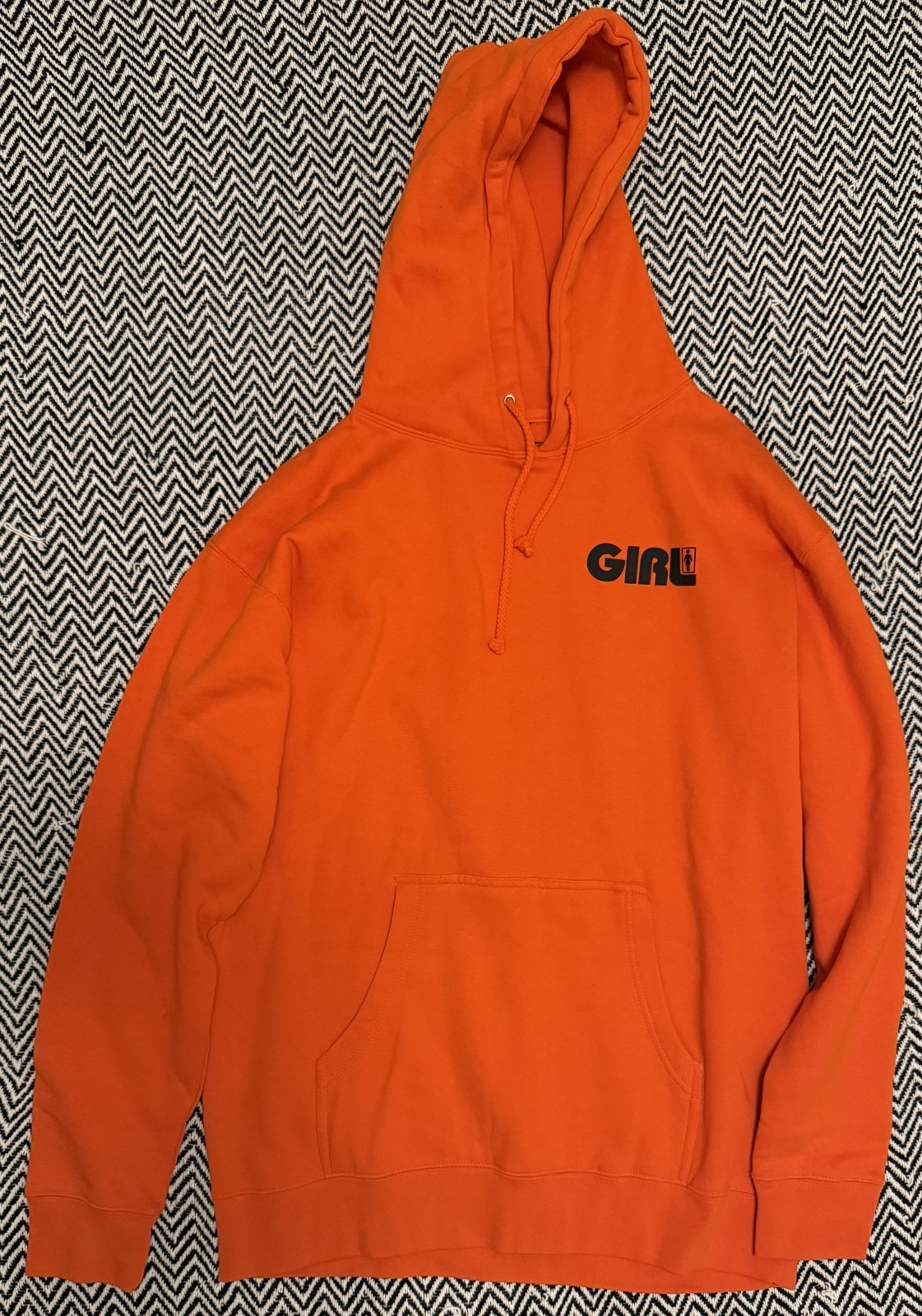 S Large Orange Hoodie