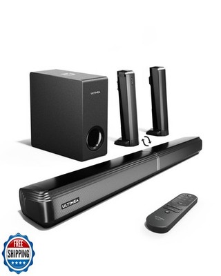 ULTIMEA 4.1ch Sound Bar for Smart TV with Subwoofer, Peak Power 200W, 2-in-1 