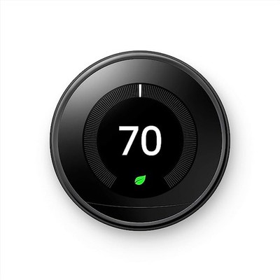 Google Nest Learning Thermostat T3018US - MIRROR BLACK