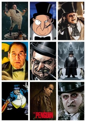 THE PENGUIN BATMAN POSTER DRUCK WANDKUNST - DESIGN/GRÖSSE/GERAHMTE OPTION wählbar a