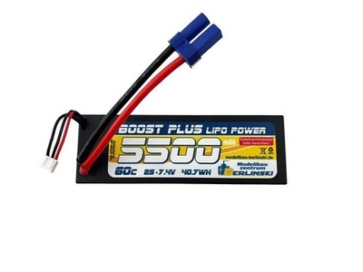 Berlinski BOOST LiPo Akku 2S 5400mAh 50C 7,4V Hardcase EC5 #C-49125-EC5-PL