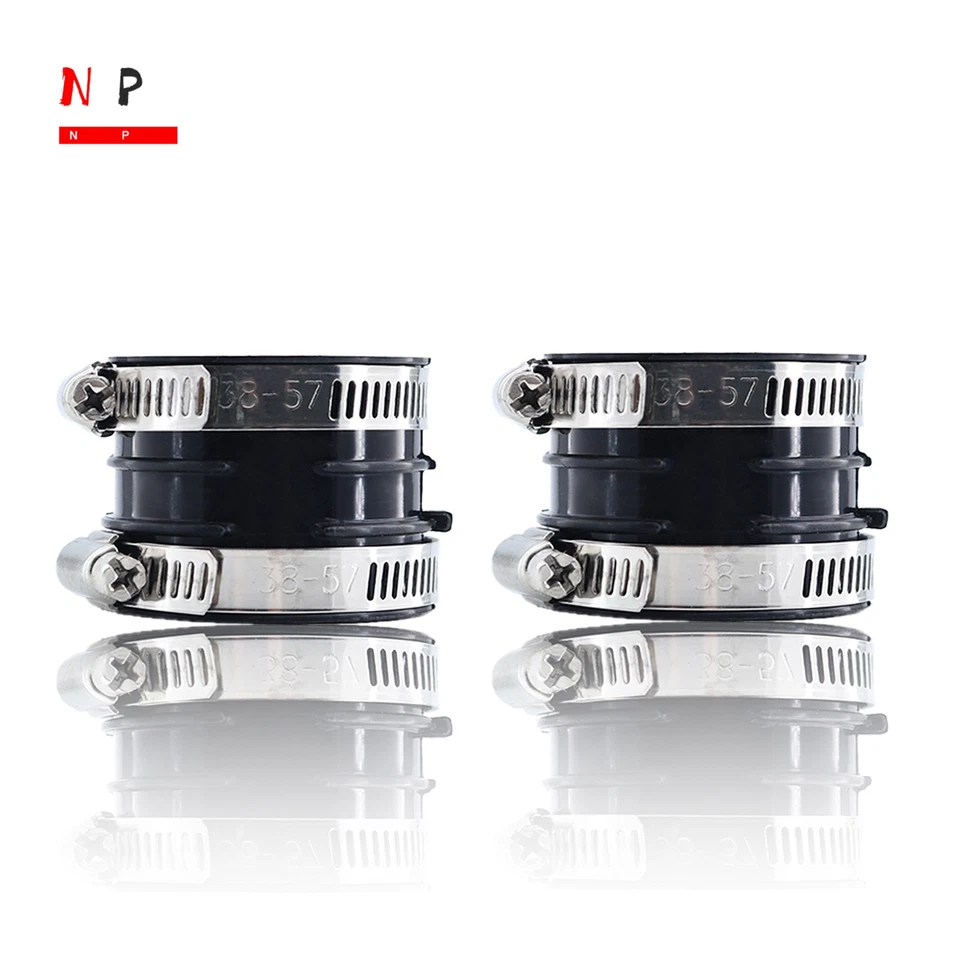 2X Carburetor Holder Intake Boot For Kawasaki Vulcan 500 EN500C LTD 16065-1320 - Image 3 of 4