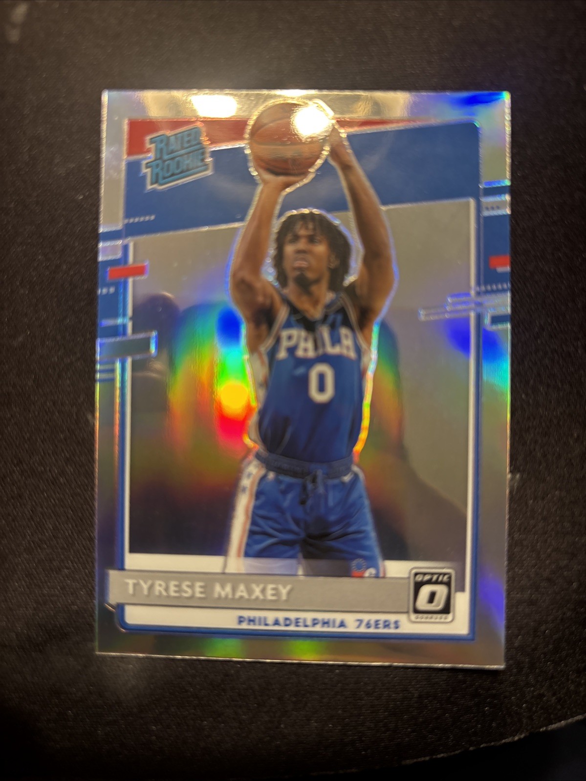 2020-21 Panini Donruss Optic - Rated Rookie Tyrese Maxey #171 Holo Prizm (RC)