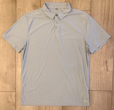 Vuori Strato Tech Polo Shirt-Men s L-Platinum Heather V188